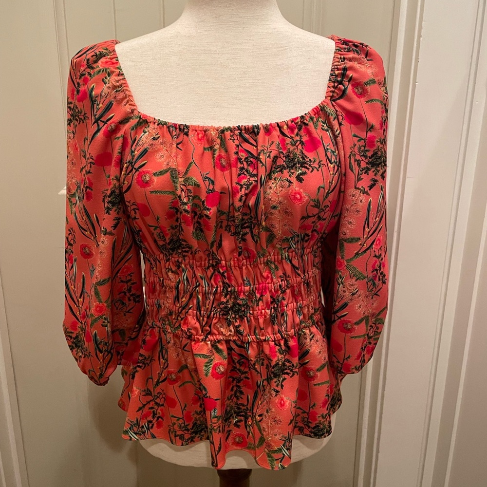Gianni Bini Orange Blouse